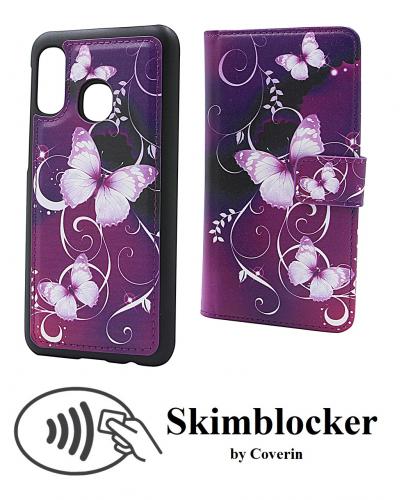 billigamobilskydd.se Skimblocker Design Magneettilompakko Samsung Galaxy A20e (A202F/DS)