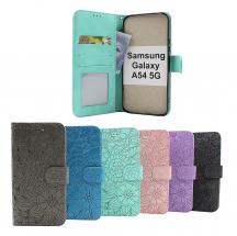 billigamobilskydd.se Flower Standcase Wallet Samsung Galaxy A54 5G