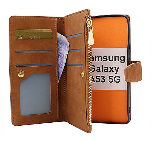 billigamobilskydd.se XL Standcase Luksuskotelo puhelimeen Samsung Galaxy A53 5G (A536B)