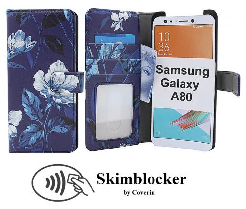 CoverIn Skimblocker Design Magneettilompakko Samsung Galaxy A80 (A805F/DS)