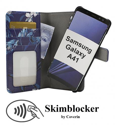 Coverin Skimblocker Design Magneettilompakko Samsung Galaxy A41