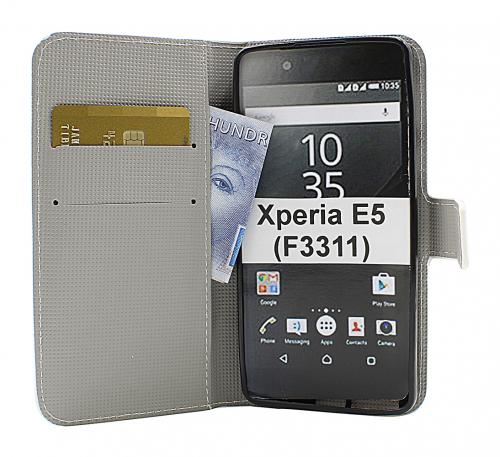 billigamobilskydd.se Kuviolompakko Sony Xperia E5 (F3311)