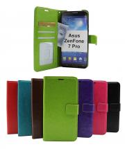 billigamobilskydd.se Crazy Horse Lompakko Asus ZenFone 7 Pro (ZS671KS)