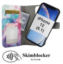 CoverIn Skimblocker Design Magneettilompakko iPhone 12 (6.1)