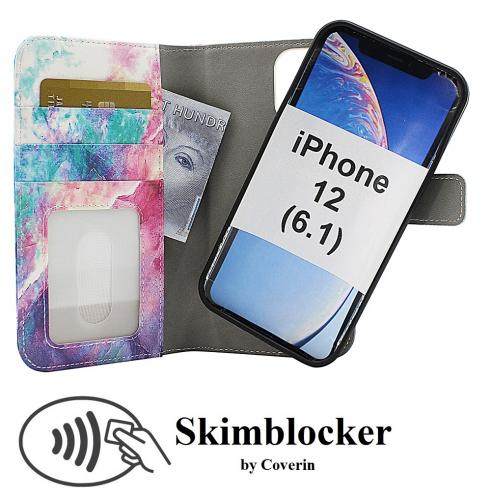 Skimblocker Design Magneettilompakko iPhone 12 (6.1)