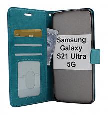 billigamobilskydd.se Crazy Horse Lompakko Samsung Galaxy S21 Ultra 5G (G998B)