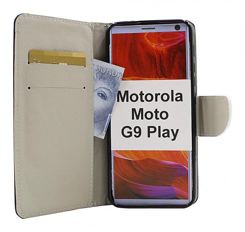 billigamobilskydd.se Kuviolompakko Motorola Moto G9 Play