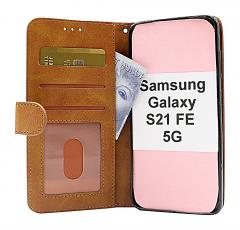 billigamobilskydd.se Zipper Standcase Wallet Samsung Galaxy S21 FE 5G (SM-G990B)