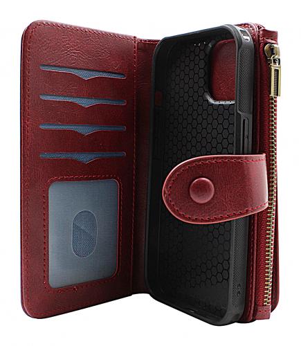 billigamobilskydd.se Zipper Flip Magnet Wallet iPhone 15