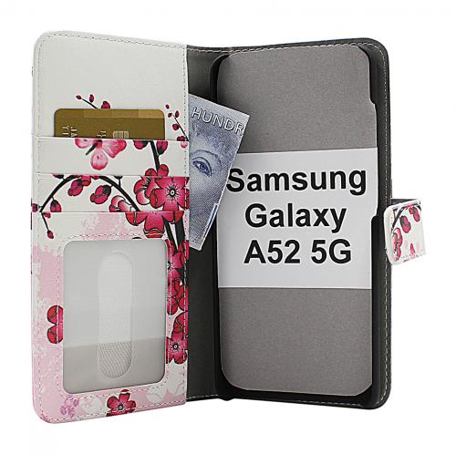 CoverIn Skimblocker Design Magneettilompakko Samsung Galaxy A52 / A52 5G / A52s 5G