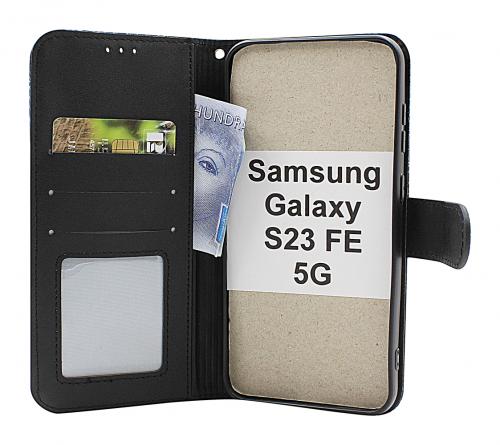 billigamobilskydd.se Flower Standcase Wallet Samsung Galaxy S23 FE 5G
