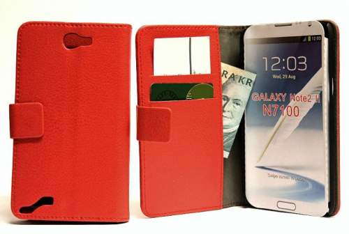 billigamobilskydd.se Jalusta Lompakkokotelo Samsung Galaxy Note 2 (N7100)