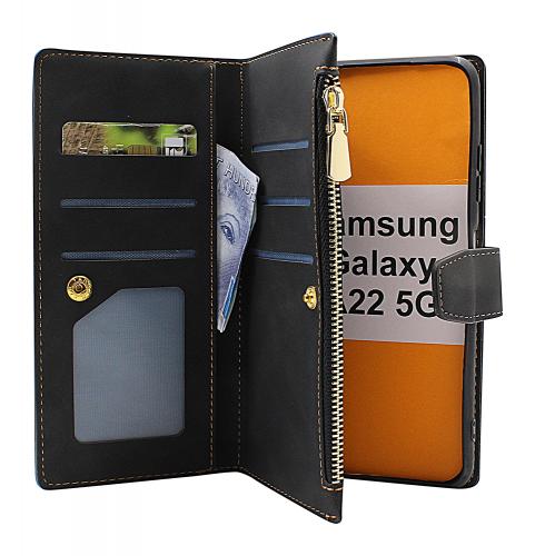 billigamobilskydd.se XL Standcase Luksuskotelo puhelimeen Samsung Galaxy A22 5G (SM-A226B)