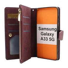 billigamobilskydd.se XL Standcase Luksuskotelo puhelimeen Samsung Galaxy A33 5G (A336B)