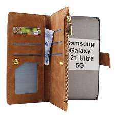 billigamobilskydd.se XL Standcase Luksuskotelo puhelimeen Samsung Galaxy S21 Ultra 5G (SM-G998B)