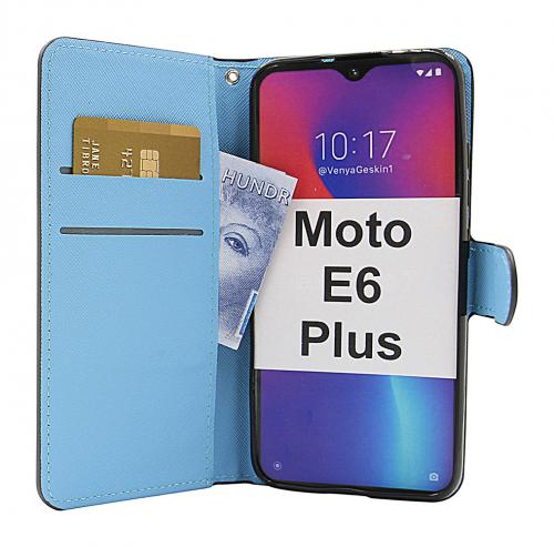 billigamobilskydd.se Kuviolompakko Motorola Moto E6 Plus