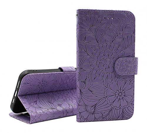 billigamobilskydd.se Flower Standcase Wallet Samsung Galaxy S22 5G