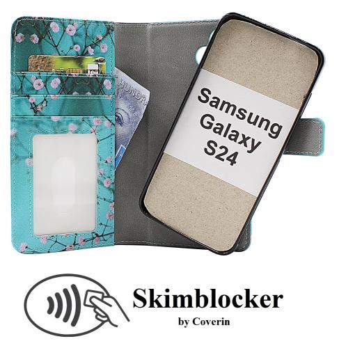 CoverIn Skimblocker Design Magneettilompakko Samsung Galaxy S24 5G (SM-S921B/DS)