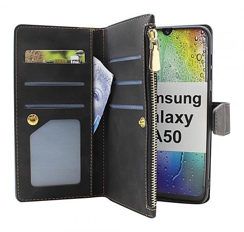 billigamobilskydd.se XL Standcase Luksuskotelo puhelimeen Samsung Galaxy A50 (A505FN/DS)