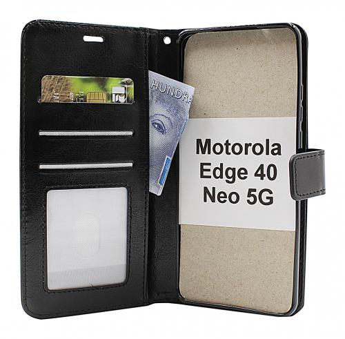 billigamobilskydd.se Crazy Horse Lompakko Motorola Edge 40 Neo 5G