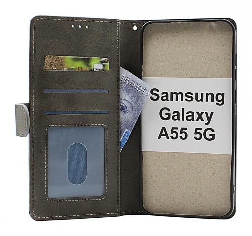 billigamobilskydd.se Zipper Standcase Wallet Samsung Galaxy A55 5G (SM-A556B)