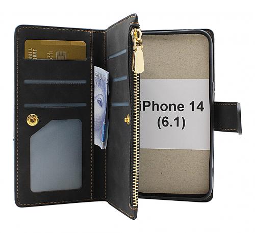 billigamobilskydd.se XL Standcase Luksuskotelo puhelimeen iPhone 14 (6.1)