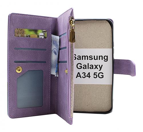 billigamobilskydd.se XL Standcase Luksuskotelo puhelimeen Samsung Galaxy A34 5G
