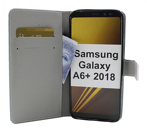 billigamobilskydd.se Kuviolompakko Samsung Galaxy A6 Plus 2018 (A605FN/DS)