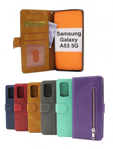 billigamobilskydd.se Zipper Standcase Wallet Samsung Galaxy A53 5G (A536B)