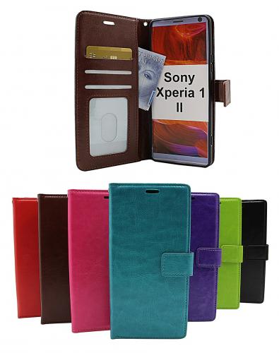 billigamobilskydd.se Crazy Horse Lompakko Sony Xperia 1 II (XQ-AT51)