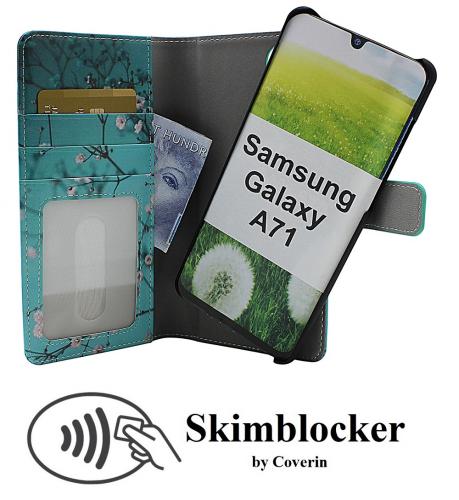 CoverIn Skimblocker Design Magneettilompakko Samsung Galaxy A71 (A715F/DS)