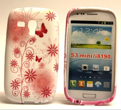 billigamobilskydd.se TPU Designcover Samsung Galaxy S3 Mini (Rödablommor