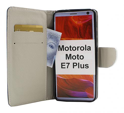 billigamobilskydd.se Kuviolompakko Motorola Moto E7 Plus