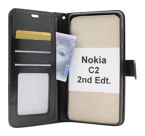 billigamobilskydd.se Crazy Horse Lompakko Nokia C2 2nd Edition