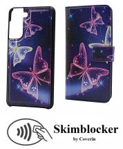 CoverIn Skimblocker Design Magneettilompakko Samsung Galaxy S21 FE 5G