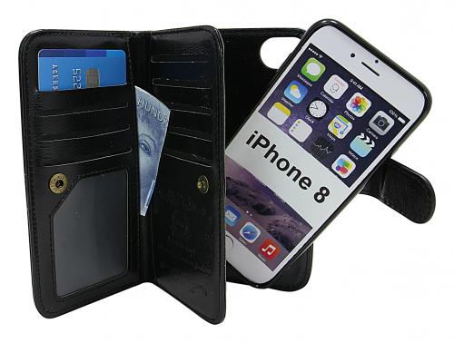 billigamobilskydd.se Crazy Horse XL Magnet Wallet iPhone 8