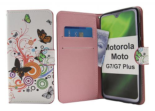 billigamobilskydd.se Kuviolompakko Motorola Moto G7 / Moto G7 Plus