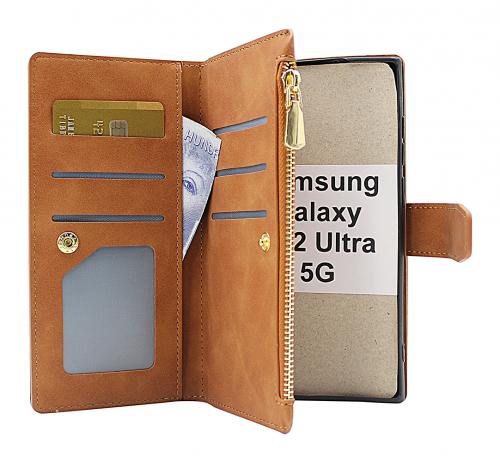 billigamobilskydd.se XL Standcase Luksuskotelo puhelimeen Samsung Galaxy S22 Ultra 5G