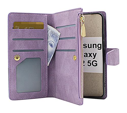 billigamobilskydd.se XL Standcase Luksuskotelo puhelimeen Samsung Galaxy S22 5G