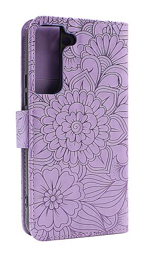 billigamobilskydd.se Flower Standcase Wallet Samsung Galaxy S22 5G