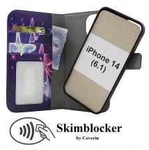 CoverIn Skimblocker Design Magneettilompakko iPhone 14 (6.1)
