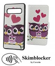 CoverIn Skimblocker Design Magneettilompakko Samsung Galaxy S10 (G973F)