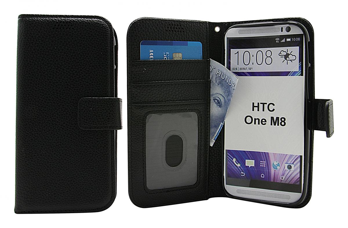 billigamobilskydd.se New Jalusta Lompakkokotelo HTC One (M8)