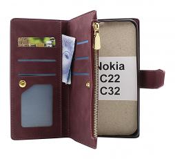 billigamobilskydd.se XL Standcase Luksuskotelo puhelimeen Nokia C22 / C32