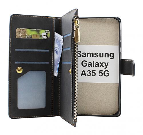 billigamobilskydd.se XL Standcase Luksuskotelo puhelimeen Samsung Galaxy A35 5G