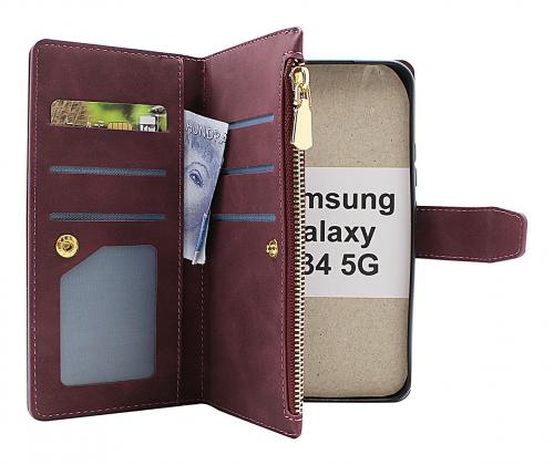 billigamobilskydd.se XL Standcase Luksuskotelo puhelimeen Samsung Galaxy A34 5G