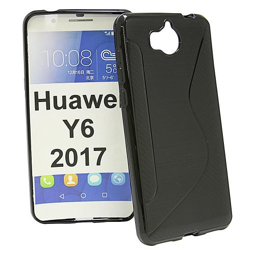 billigamobilskydd.se S-Line TPU-muovikotelo Huawei Y6 2017 (MYA-L41)