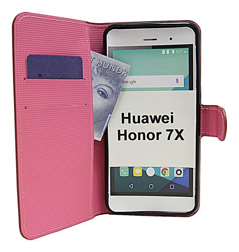 billigamobilskydd.se Kuviolompakko Huawei Honor 7X