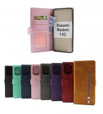 billigamobilskydd.se Zipper Standcase Wallet Xiaomi Redmi 13C