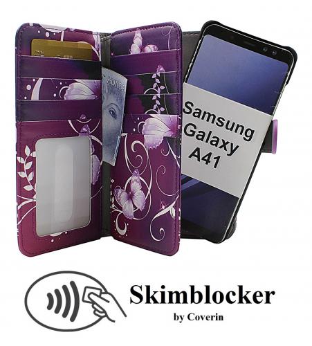 CoverIn Skimblocker XL Magnet Designwallet Samsung Galaxy A41